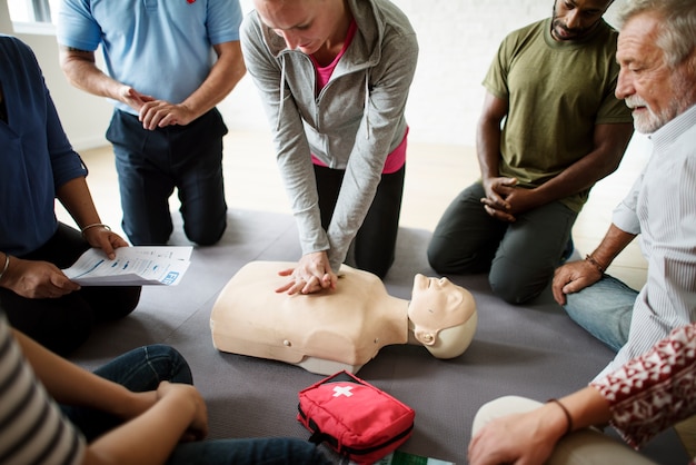 Realistic CPR Practice With Training Mannequin